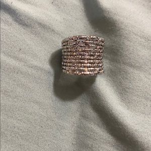 Iridescent gem ring